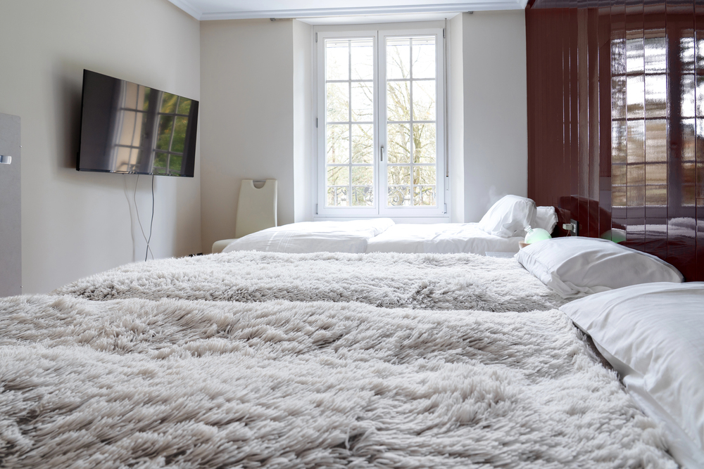Mehrbettzimmer in einer einfachen Unterkunft